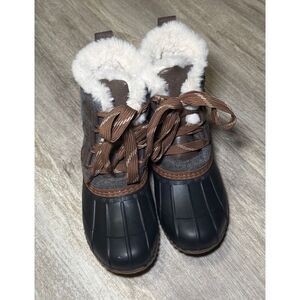 Boots Maurice's fur lined winter rainboots NWOT SIZE 6‎